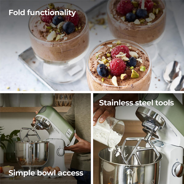 Kenwood kMix Editions KMX760API Kitchen Machine, 5 l Stainless Steel Bowl, Safe-Use Safety System, Metal Casing, 1000 Watts, incl. 3-Piece Patisserie Set and Splash Guard, Apricot Pink