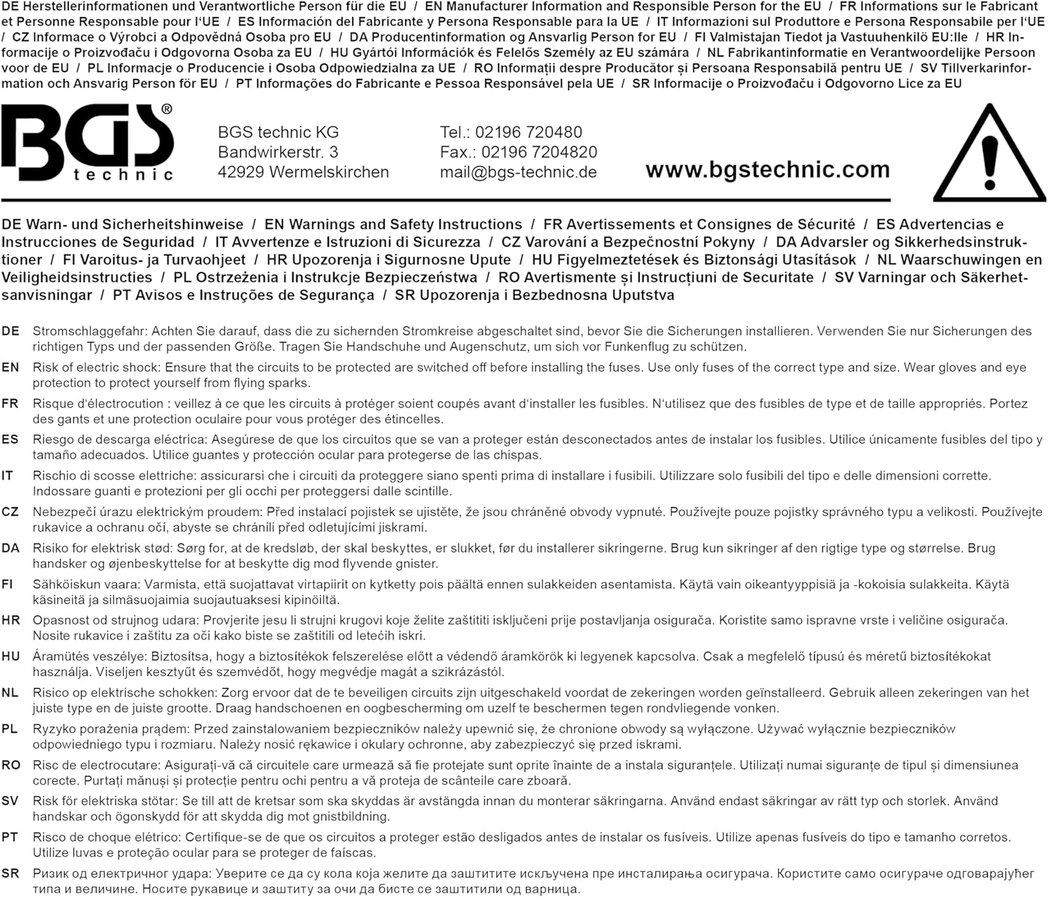 BGS 8127 | Car Fuse Assortment | Maxi | 24 pcs.