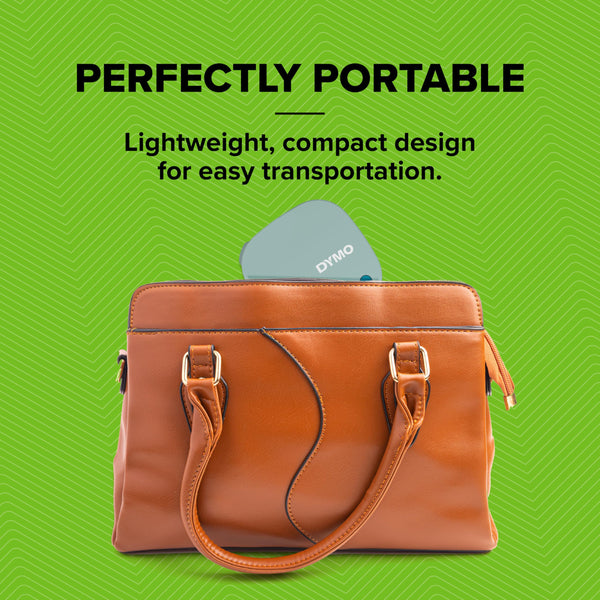 Dymo LetraTag 200B Bluetooth Label Maker | Compact Label Printer | Connects Through Bluetooth Wireless Technology to iOS and Android | Includes 1 White Paper Label Tape | Black