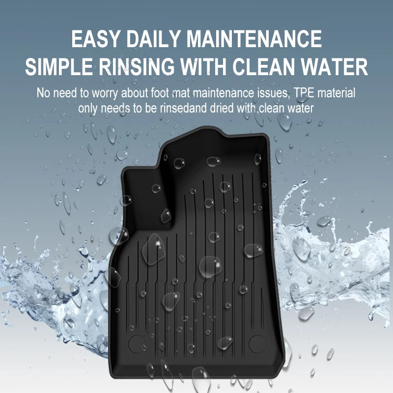 For Tesla Trunk Mat Model Y Model 3 high land Floor Mat 2021-2025 Luggage Mat TPE waterproof Anti-Slip Set Floor Liner Mat