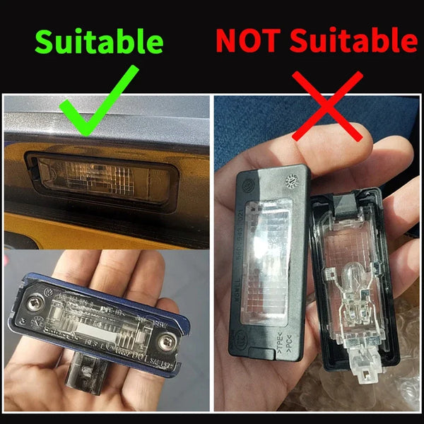 2Pcs For Porsche 911 Carrera Targa 987 Boxster Cayman 958 Cayman 987 981 Cayenne 958 2011-20 Macan 95B LED License Plate Lights