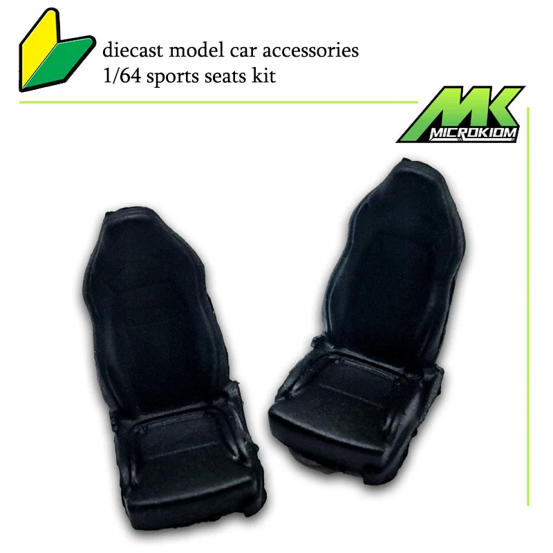 1/64 Sports Seats for 1:64 Model Car Modified Parts Detail-up Kit  for Diecast Cars Vehicles Toy Hobby for Hotwheels Tomica