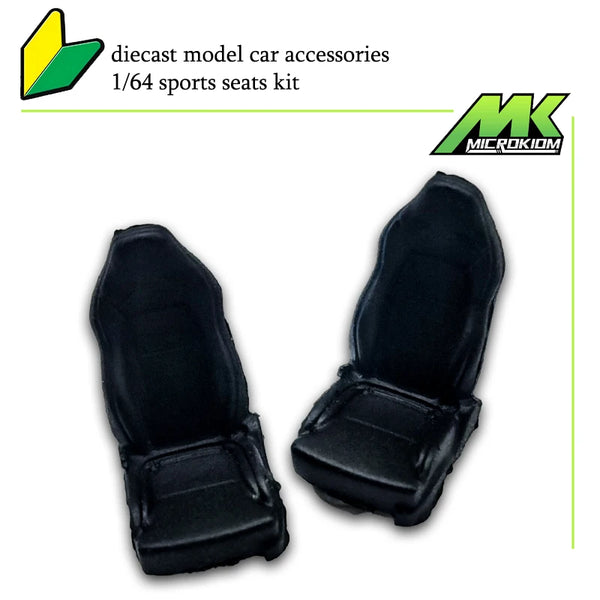 1/64 Sports Seats for 1:64 Model Car Modified Parts Detail-up Kit  for Diecast Cars Vehicles Toy Hobby for Hotwheels Tomica