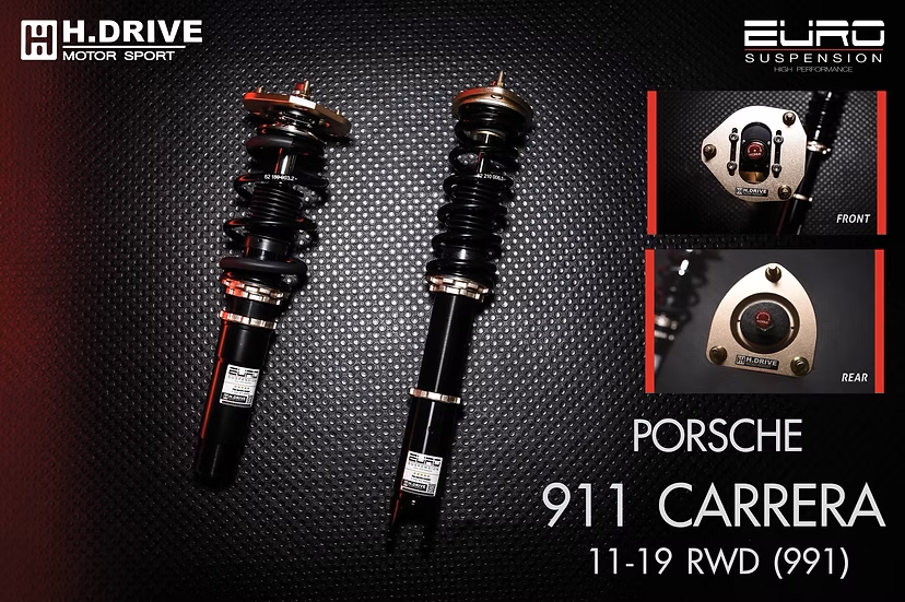 H.Drive Lowering Coilovers - Euro Spec – Porsche 911 CARRERA RWD 991 11-16 H. Drive