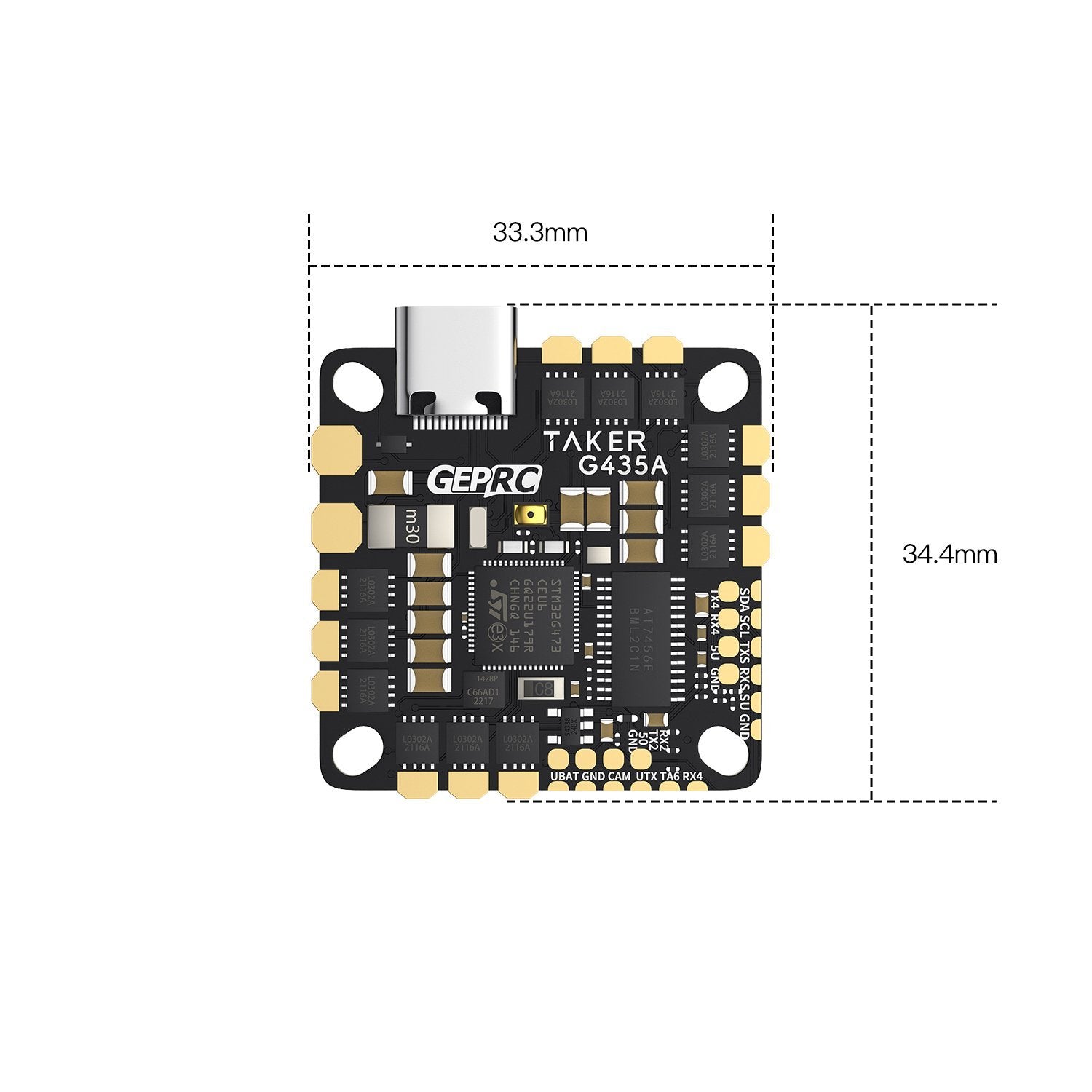 GEP-TAKER G4 45A AIO Flight Controller