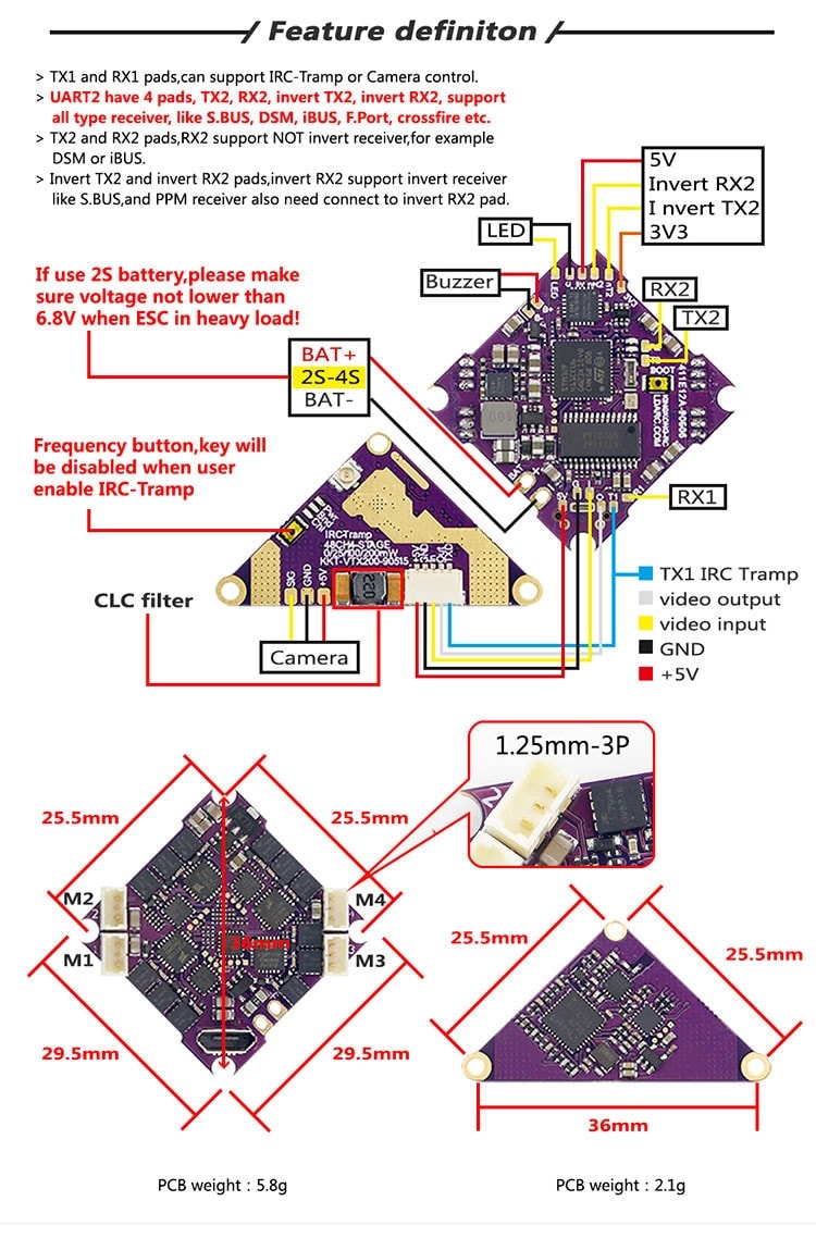 LDARC F411E12A AIO Flight Controller (F4 + 12A ESC)