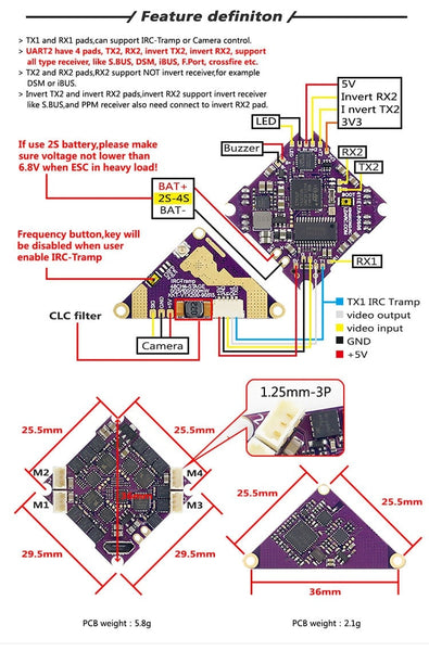 LDARC F411E12A AIO Flight Controller (F4 + 12A ESC)