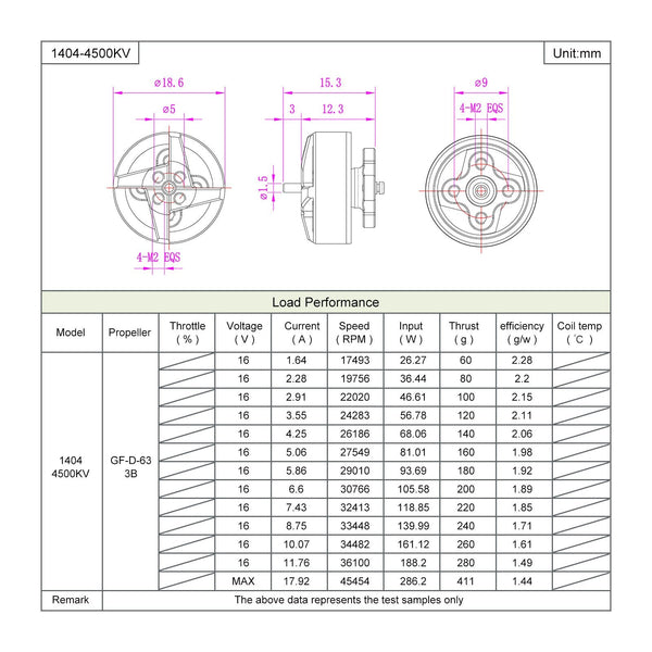 BetaFPV 1404 4500kV Brushless Motor (Pack of 4)