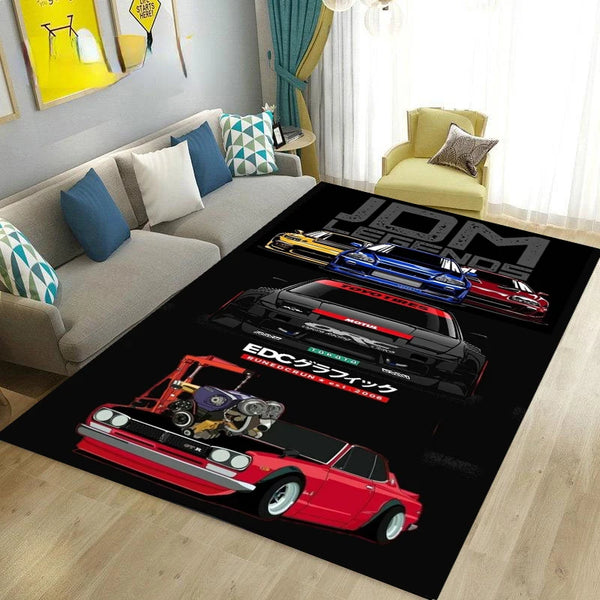 Entrance Mats JDM GTR Cool Racing Car Welcome Carpet Bedroom Bathroom Hallway Kitchen Carpet Non-Slip Living Room Rug Home Decor