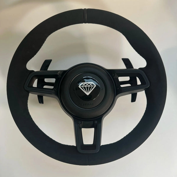 Upgrade Volant Lenkrad Full Leather Steering Wheel for Porsche 911 Boxster 987 996 GT2 Cayenne 957 958 Cayman 981 Panamera Macan