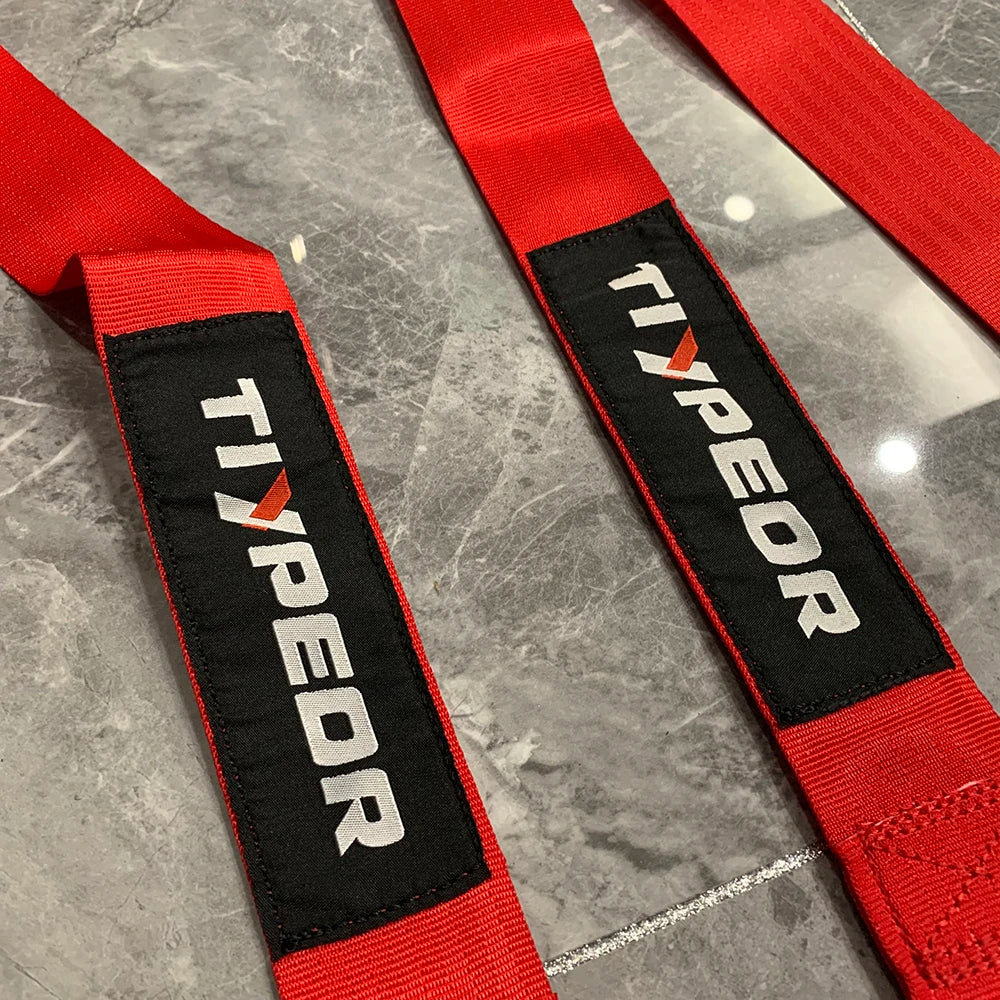 SIF Universal Racing Harness Seat Belt 4 Point Quick Release Nylon Car Safety Racing Seat Belt 2 Inches