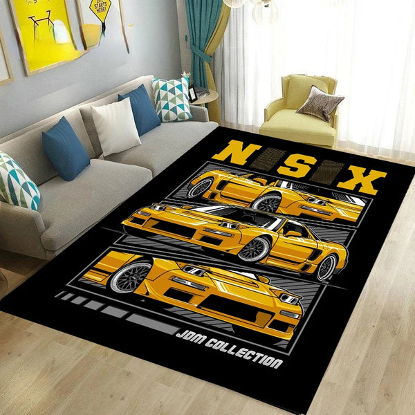 Entrance Mats JDM GTR Cool Racing Car Welcome Carpet Bedroom Bathroom Hallway Kitchen Carpet Non-Slip Living Room Rug Home Decor