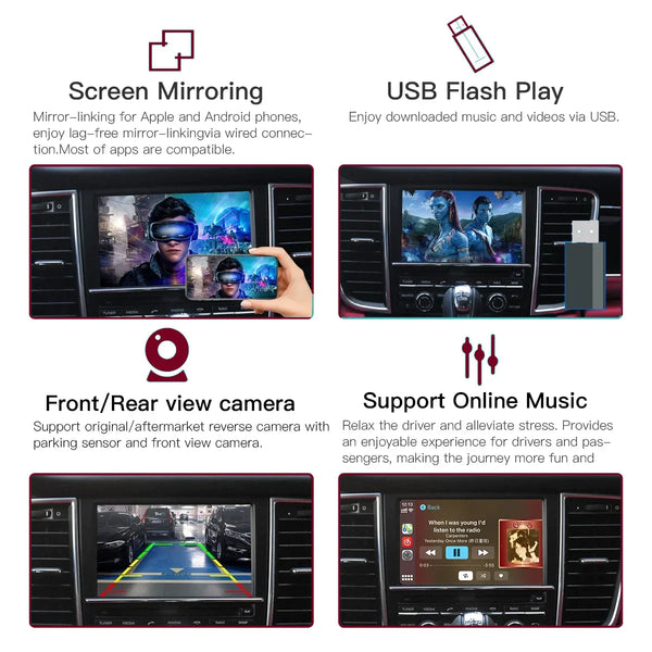Wireless Carplay Android auto Module For Porsche PCM3.1 Panamera Cayenne Cayman Macan Boxster 911 991 718 AirPlay mirror link