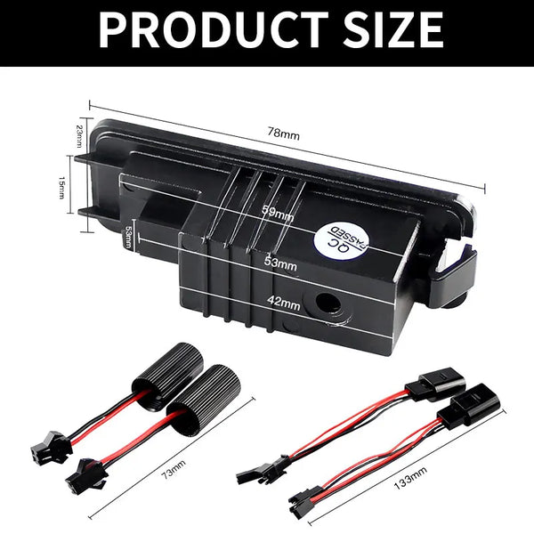 2Pcs For Porsche 911 Carrera Targa 987 Boxster Cayman 958 Cayman 987 981 Cayenne 958 2011-20 Macan 95B LED License Plate Lights