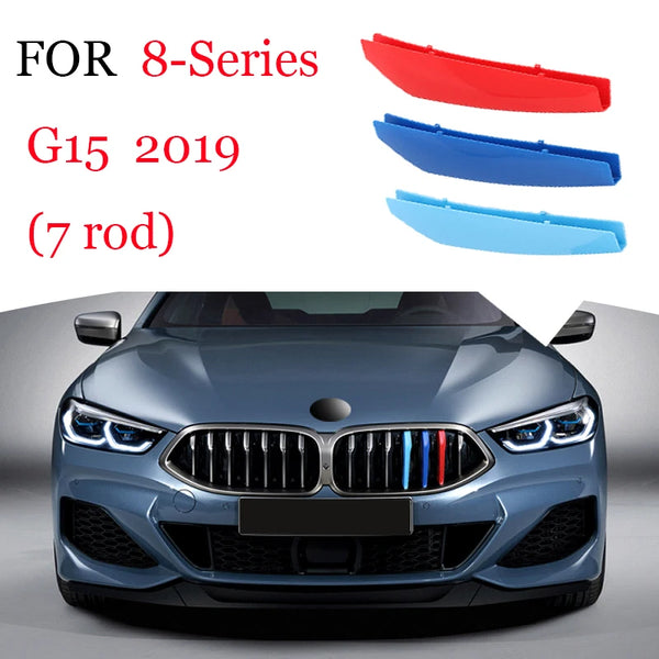 3Pcs Front Grille Trim Strips For BMW Series 1 2 3 4 5 6 7 8 X1 X2 X3 X4 X5 X6 X7 Z4 E46 E90 F30 E60 E81 F20 F45 F36 F10 F48 F25