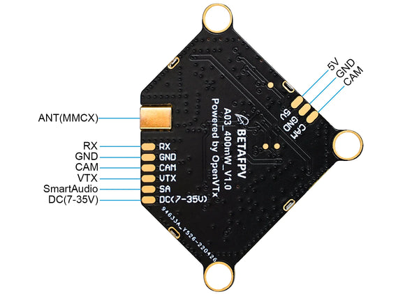 BetaFPV A03 400mW 5.8G Open VTX