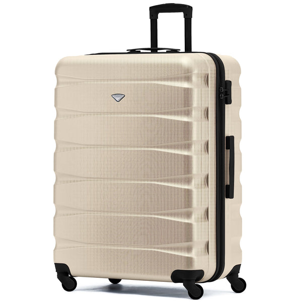 Flight Knight Set of 3 Lightweight 4 Wheel ABS Hard Case Suitcases Cabin & Hold Luggage Options Approved for Over 100 Airlines Including easyJet, British Airways, Ryanair, Jet2 & Many More