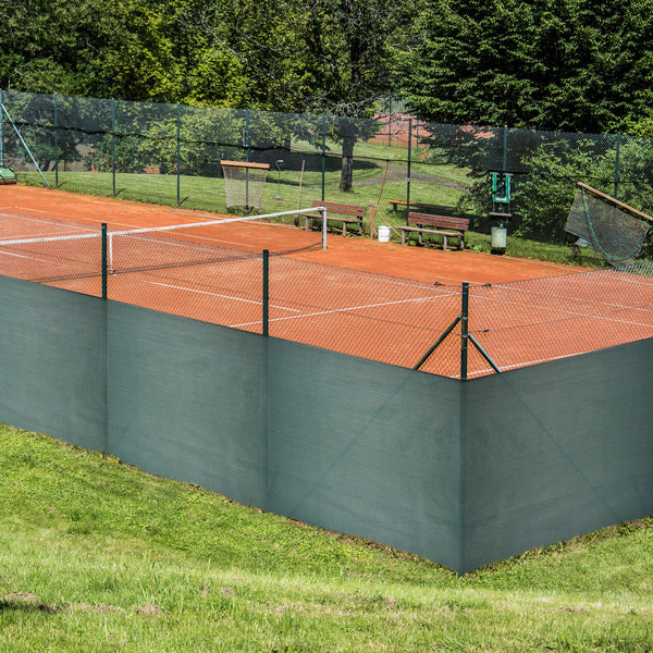 Relaxdays Fence Netting, Privacy Shield for Fences & Railing, HDPE Net, UV-Resistant, Weatherproof, 1.8 x 30 m, Green