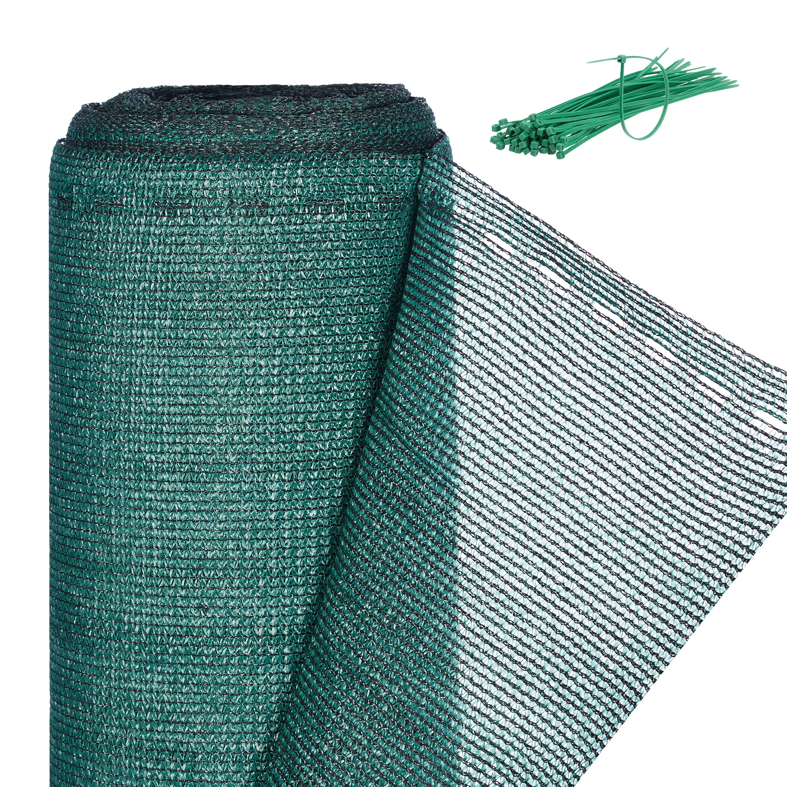 Relaxdays Fence Netting, Privacy Shield For Fences & Railing, HDPE Net, UV-resistant, Weatherproof, 1x10m, Green