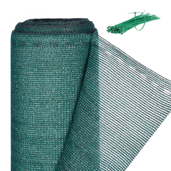 Relaxdays Fence Netting, Privacy Shield For Fences & Railing, HDPE Net, UV-resistant, Weatherproof, 1x10m, Green