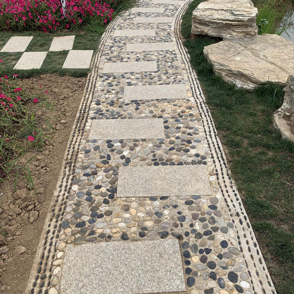 FANTIAN 9.1 kg Decorative Stones for Garden, 30-50 mm Polished Garden Rocks Pebbles for Potted Plants Landscaping Fish Tank Fountain and Outdoor