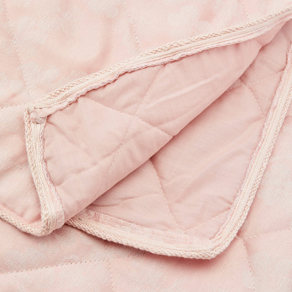 Dreams & Drapes Serene Blossom-Jacquard Bedspread, Blush Pink,240x220cm