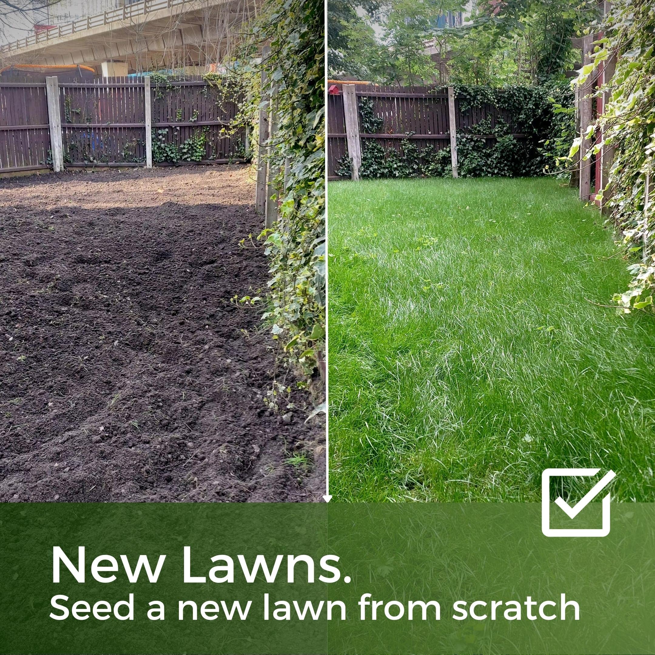 Fast Growing Grass Seed UK - Repair Lawns and Patches Quick - Pet Friendly & Hardwearing - 5kg - Garden Lawncare Guy