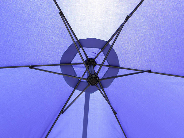 All Seasons Gazebos Ross James premium garden parasol umbrella with crank handle including base weight (Green)