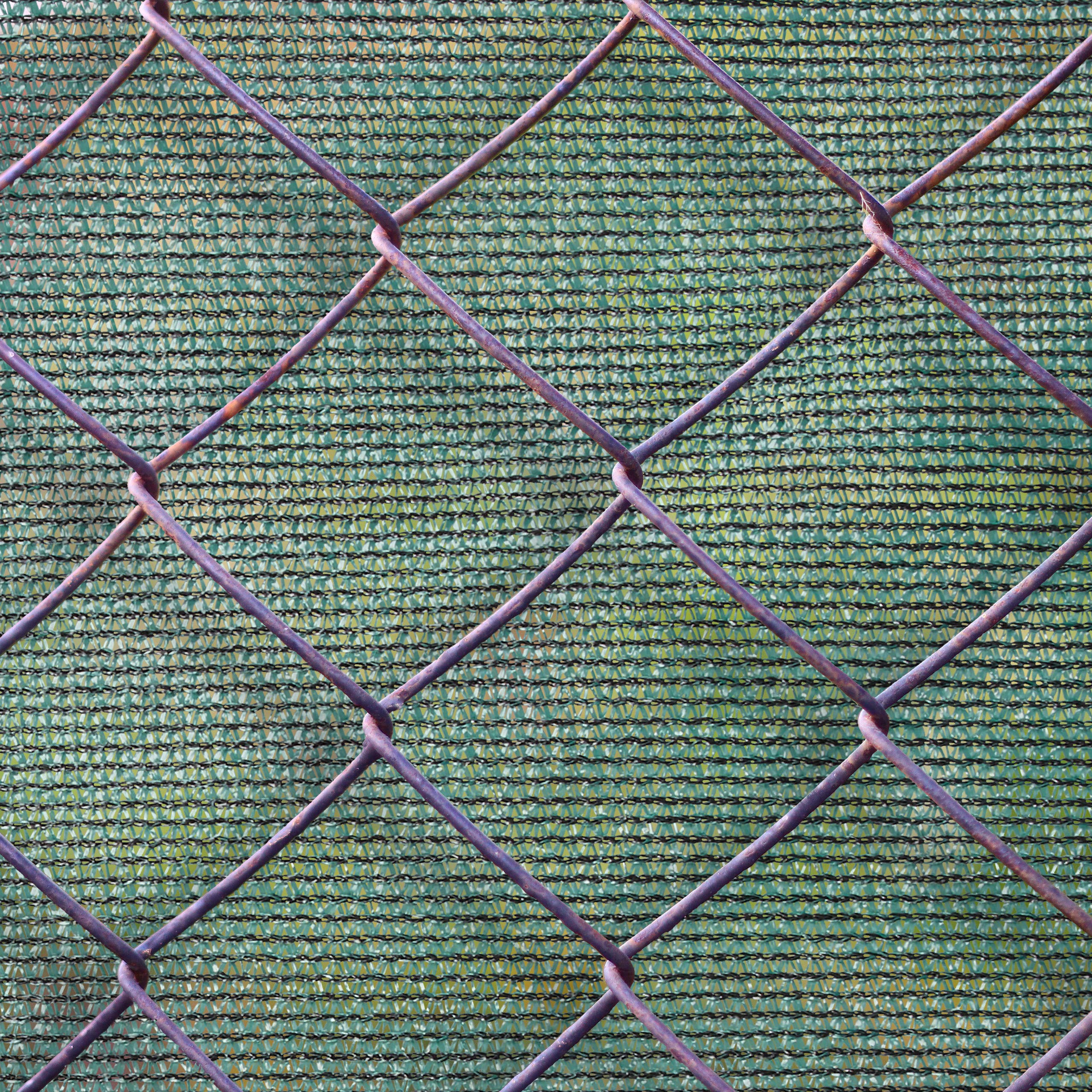 Relaxdays Fence Netting, Privacy Shield For Fences & Railing, HDPE Net, UV-resistant, Weatherproof, 2 x 6 m, Green