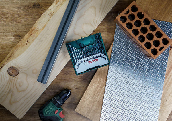 Bosch 70-Pieces X-Line Titanium Drill and Screwdriver Bit Set (for Wood, Masonry and Metal, Accessories Drills)