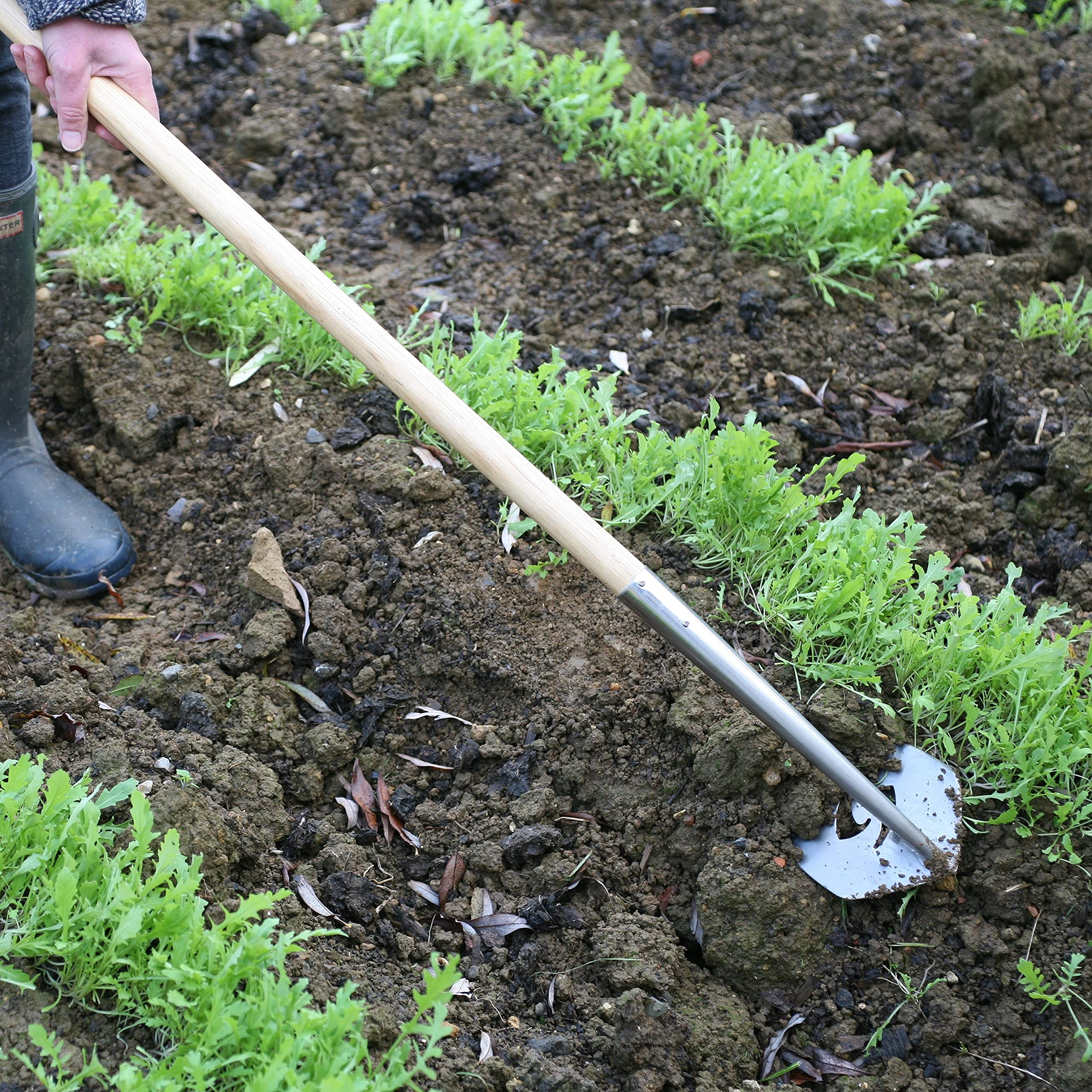 Haxnicks Speed Hoe Garden Tool | Easy To Use Garden Hoe | Silver, L1.7m, 12cm Diameter, Tool010101