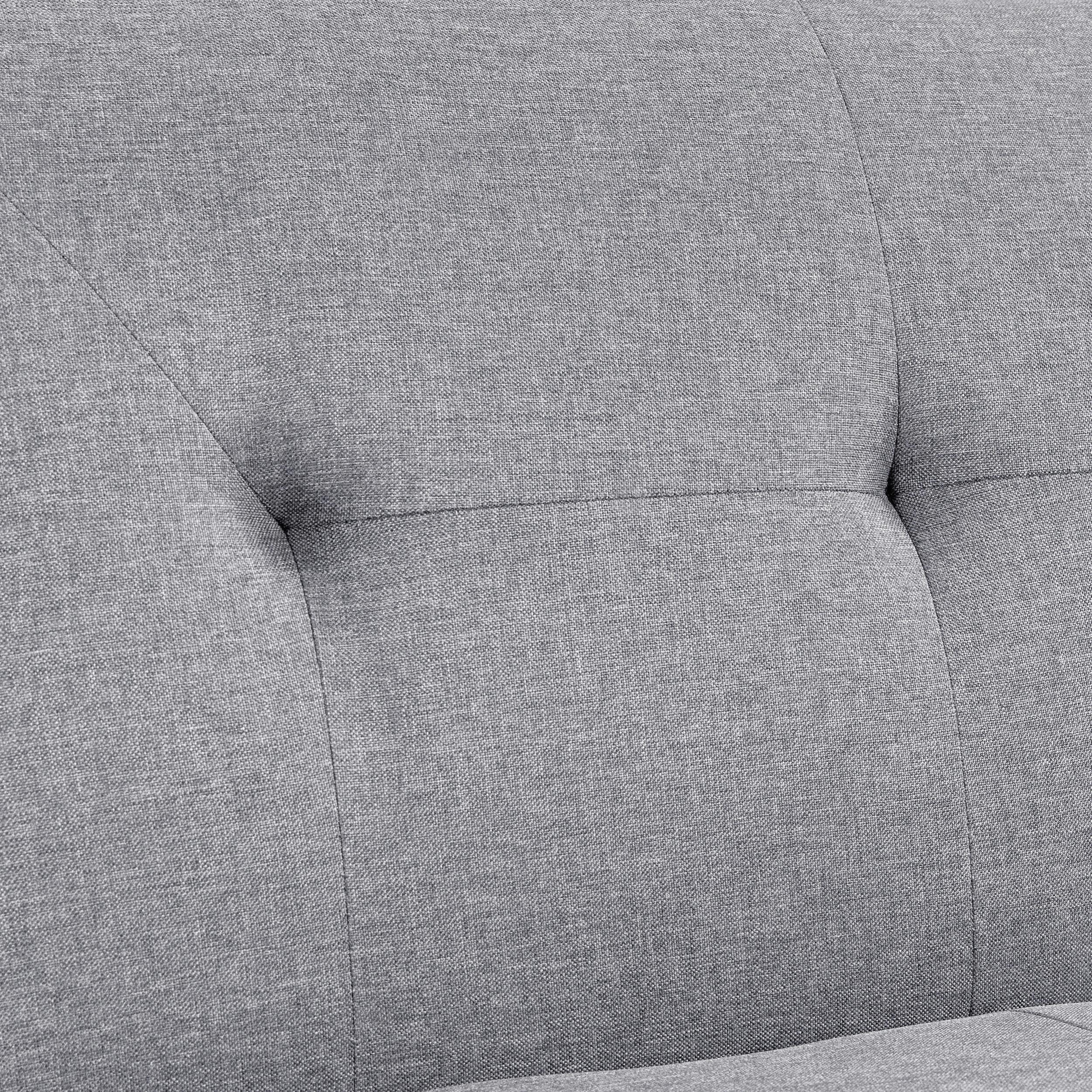 Yaheetech Sofa Bed Fabric Click Clack Sofa Bed with 2 Cup Holders, Convertible Futon Settee, Futon Recliner Lounge for Living Room, Spare Room, Bedroom, Black