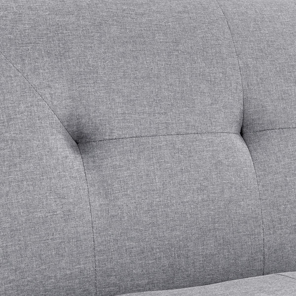 Yaheetech Sofa Bed Fabric Click Clack Sofa Bed with 2 Cup Holders, Convertible Futon Settee, Futon Recliner Lounge for Living Room, Spare Room, Bedroom, Black