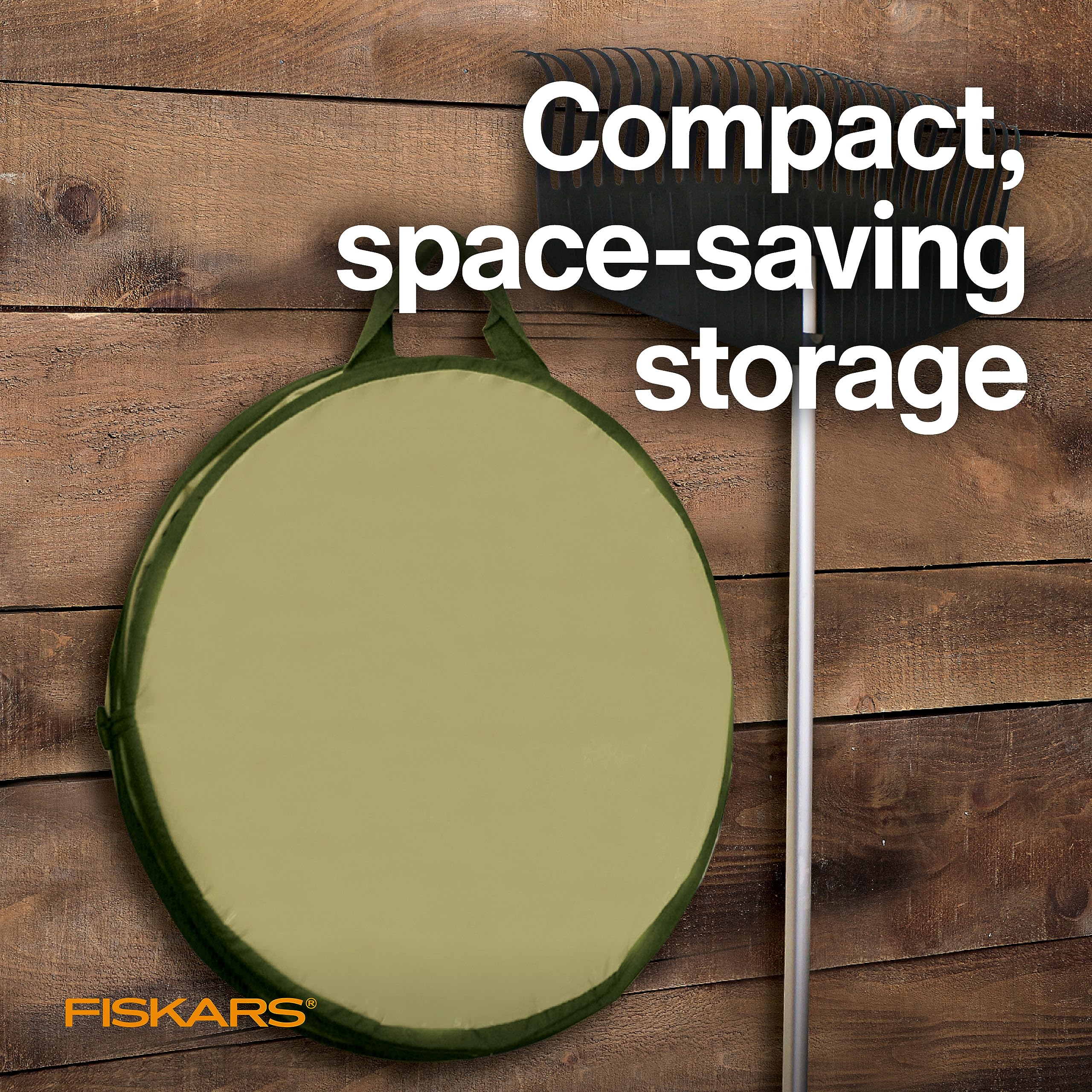 Fiskars 30 Gallon HardShell Bottom Kangaroo Garden Bag