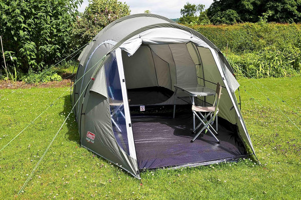 Coleman Tent Coastline 3 Plus, compact 3 man tent, 3 person tunnel tent, lightweight camping tent with awning and windows, Waterproof thanks to 3,000mm water column