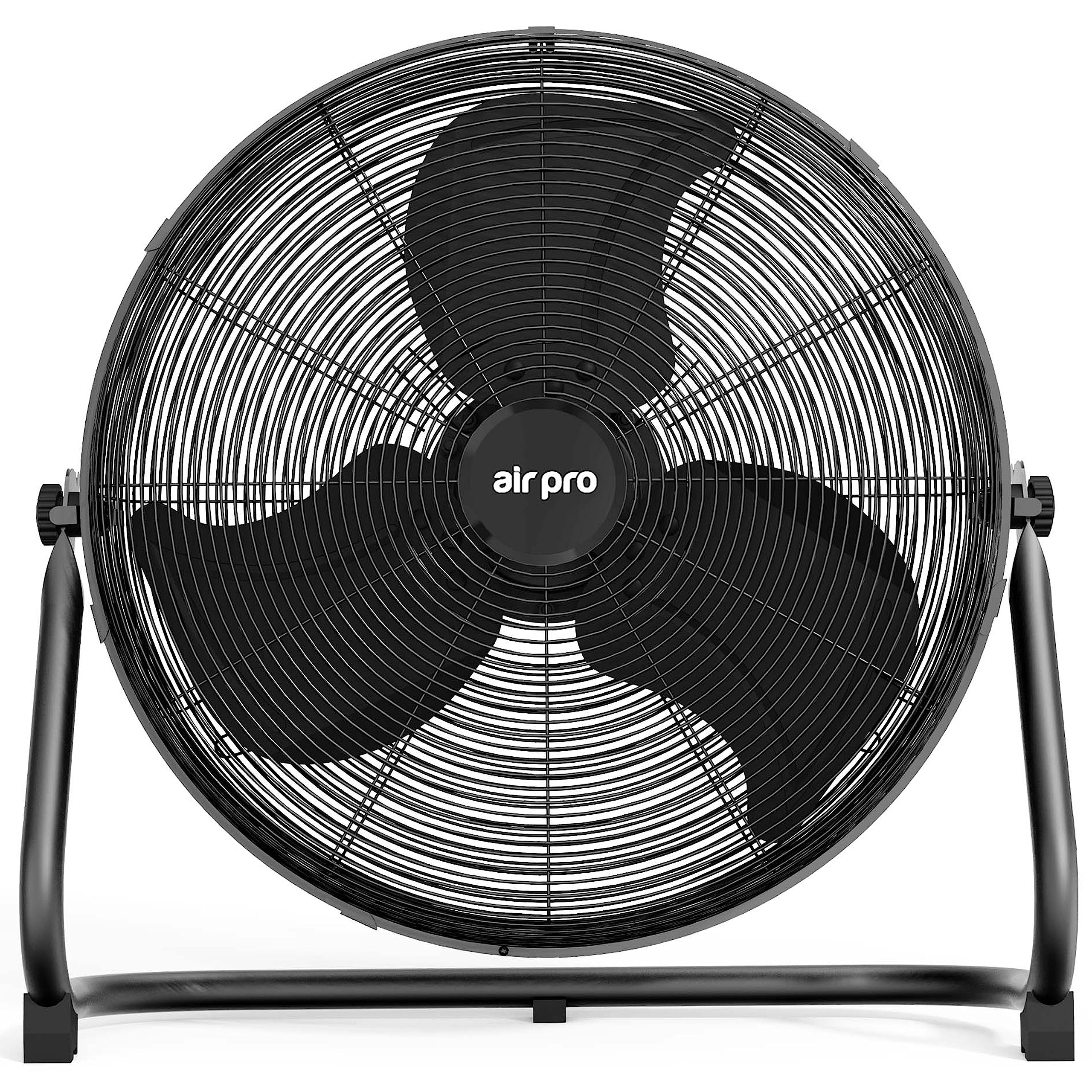 Air Pro 20" Floor Fan - Powerful Air Cooling & Circulating Fan with 3 Speed Setting & Adjustable Tilt - Indoor Home, Office, Gym Fan Quiet Portable