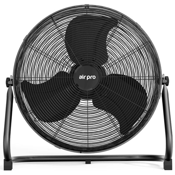 Air Pro 20" Floor Fan - Powerful Air Cooling & Circulating Fan with 3 Speed Setting & Adjustable Tilt - Indoor Home, Office, Gym Fan Quiet Portable