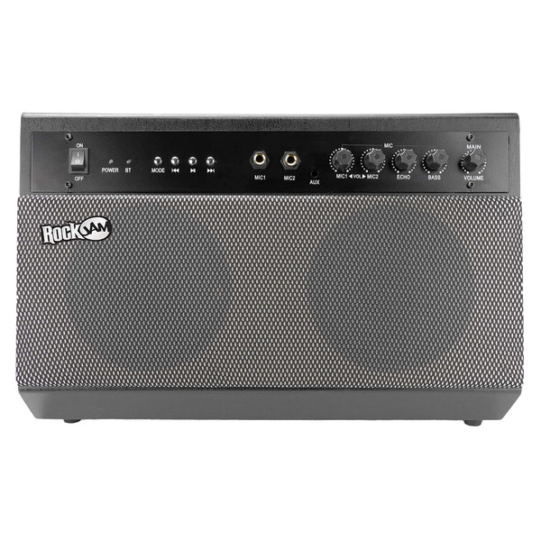 RockJam Premium Performer 100W Bluetooth Karaoke Machine and PA System with Two Karaoke Microphones