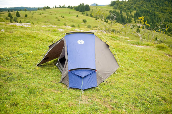 Coleman Cobra Backpacking Tent, Black, Blue, 3 Person