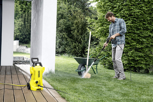 Kärcher K 2 Power Control Home pressure washer, pressure: max. 110 bar, flow rate: 360 l/h, area: 20 m²/h, water filter, weight: 4.0 kg, high-pressure gun, dirt blaster, spray lance, Home Kit