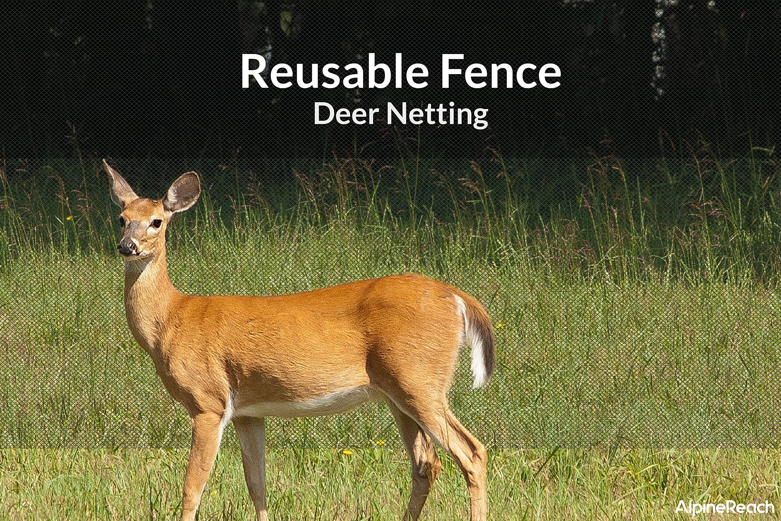 AlpineReach Garden Netting 2m x 30m Extra Strong Woven Mesh Bird Netting Heavy Duty Kit - Protect Plants & Fruit Trees Against Animals & Deer Fencing