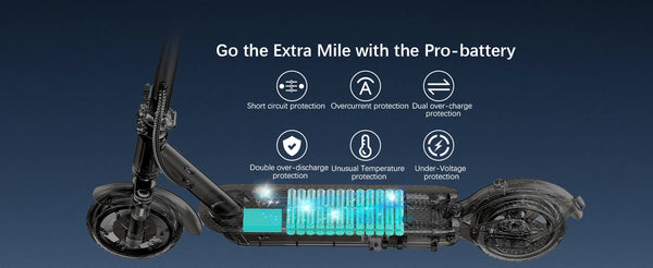 RCB R17 Electric Scooter, 350W Motor, Speed up to 25 km/h, 30 km of autonomy, 8.5" Solid Tire, Maximum Load 120 kg, Dual Braking