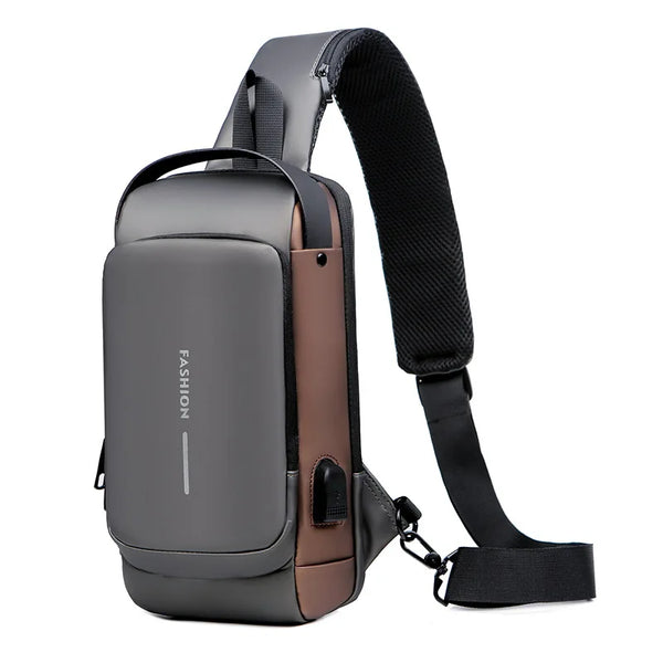 Men's Chest Bag Password Lock Anti-theft Biker Bag Leisure Outdoor Running Travel Waist Bag Shoulder Crossbody Sports Backpacks