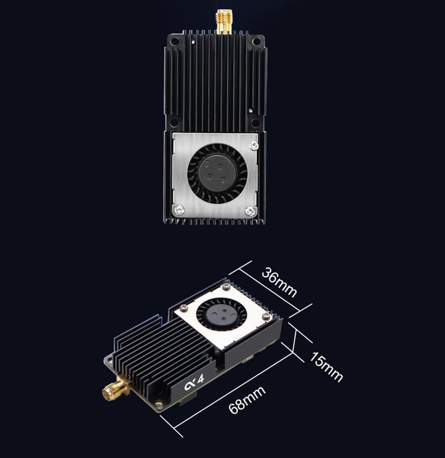 AKK Alpha 4 5.8GHz 25mW-4W 80CH Long Range VTX