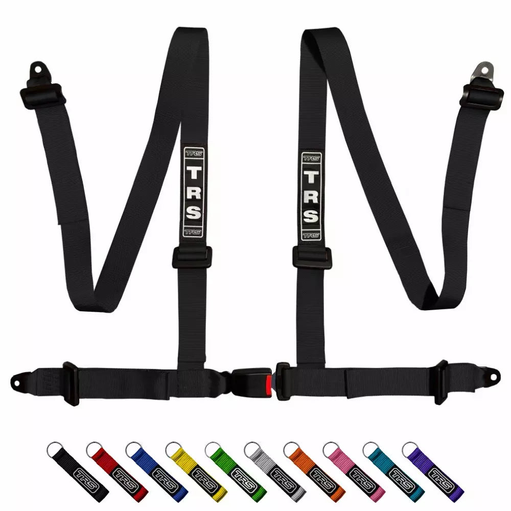 TRS Bolt In 4 Point Road Harness - Racing / Track / Rally / Drift - Safety Seat Belt