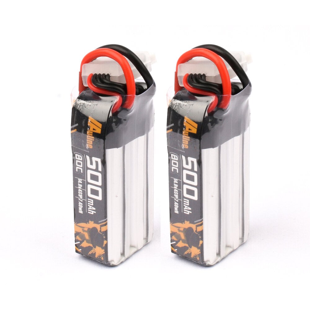 AuLine 500mAh 4S 14.8V 80C XT30 Lipo Battery - (2 pack)