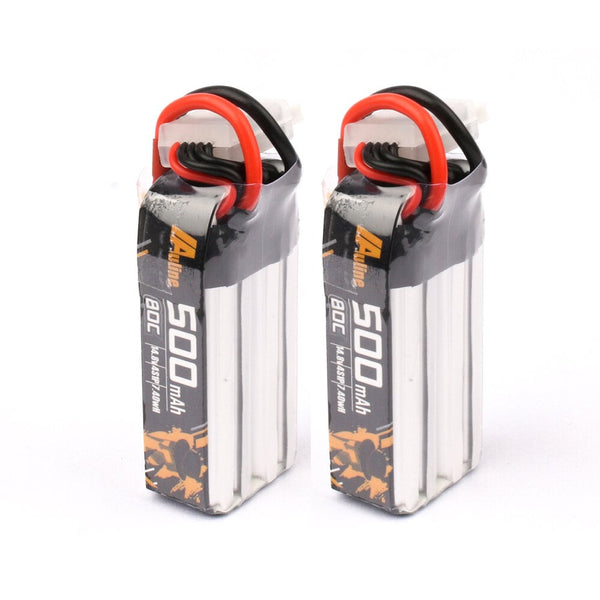 AuLine 500mAh 4S 14.8V 80C XT30 Lipo Battery - (2 pack)