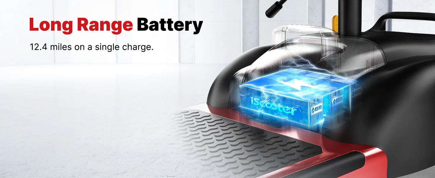 iscooter X02 Electric Mobility Scooter - 250W Power | 12Ah Battery | 5Mph Speed | 12Mi Range - One Size - Escooter Clinic