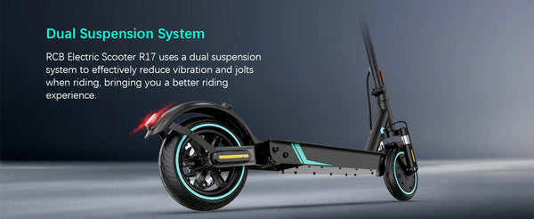 RCB R17 Electric Scooter, 350W Motor, Speed up to 25 km/h, 30 km of autonomy, 8.5" Solid Tire, Maximum Load 120 kg, Dual Braking