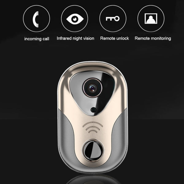 163Eye L1-NJ Smart Visual WIFI 1.3MP Network HD Intercom Doorbell , Support Micro SD Card  & Night Vision, 163Eye Gold, 163Eye
